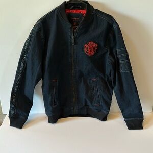 Manchester United F.C. Men's Black and Red Jacket size m